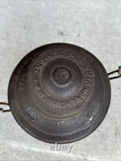 Vintage Railroad/Railway G. T. R Lantern E. T. Wright Lantern Red Globe