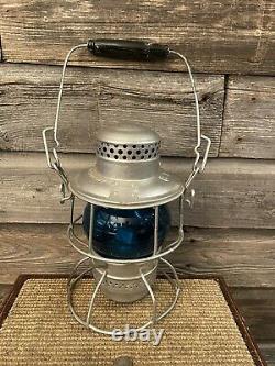 Vintage Railroad/Railway Lantern C. P. R. Lantern Blue Globe Switchman