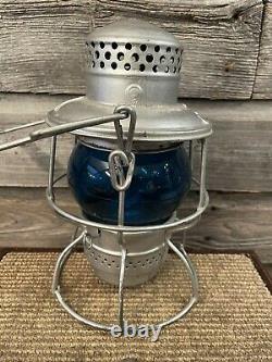 Vintage Railroad/Railway Lantern C. P. R. Lantern Blue Globe Switchman