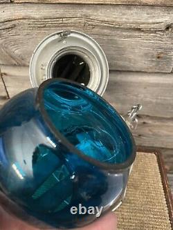 Vintage Railroad/Railway Lantern C. P. R. Lantern Blue Globe Switchman