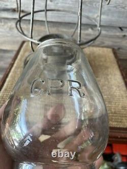 Vintage Railroad/Railway Lantern C. P. R. Tall Globe