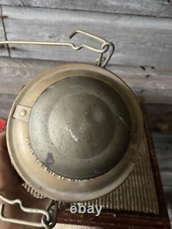 Vintage Railroad/Railway Lantern Hiram L. Piper Co. Lantern Blue/Teal Green