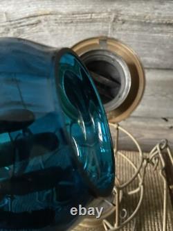 Vintage Railroad/Railway Lantern Hiram L. Piper Co. Lantern Blue/Teal Green