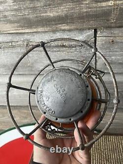 Vintage Railroad/Railway Lantern Orange Globe