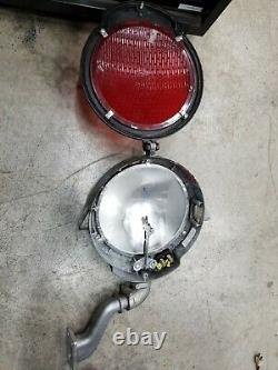 Vintage Railroad Safetran Red Warning Signal Light Collectable Train Track lamp
