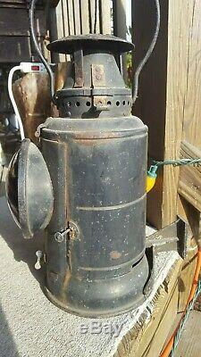 Vintage Railroad Signal Lantern. Adlake Lamp Chicago. R. F. & P
