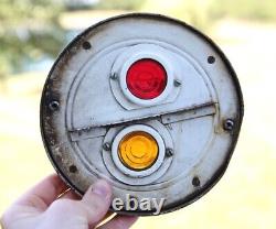 Vintage Railroad Switch Lamp Signal Lantern Caboose RR glass lens window PARTS