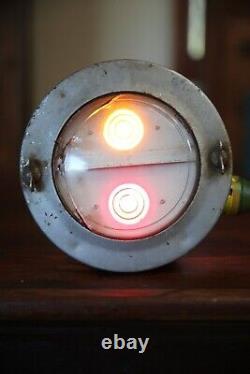 Vintage Railroad Switch Lamp Signal Lantern Caboose RR glass lens window PARTS