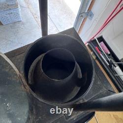 Vintage Railroad Switch Signal Lantern Antique Industrial Oil Lamp Black Metal