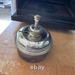 Vintage Railroad Switch Signal Lantern Antique Industrial Oil Lamp Black Metal