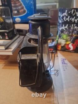 Vintage Railroad Wagon Carriage Lantern Lamp Red Lens Magnifier Shade