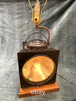 Vintage Railroad signal light lamp Made by Peter Grey & Sons, Boston Mass