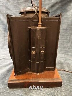 Vintage Railroad signal light lamp Made by Peter Grey & Sons, Boston Mass