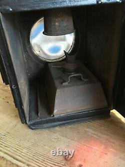 Vintage Railway British Rail BR (W) Guard Brake Van Side Lamp Oil Lantern