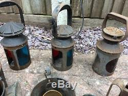 Vintage Railway Lamps. British Railways. BR. SET OF 3