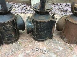 Vintage Railway Lamps. British Railways. BR. SET OF 3