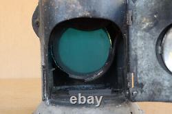 Vintage Railway Lantern Railroad Lamp European 1900s Authentic Green Red Light