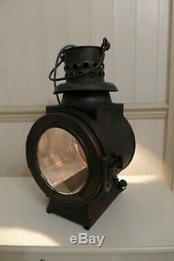 Vintage Railway Locomotive Train Lamp Lantern Light Lamp Home Loft Cottage Decor