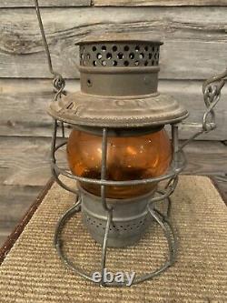 Vintage Railway/Railroad Lantern Amber/Yellow Lantern