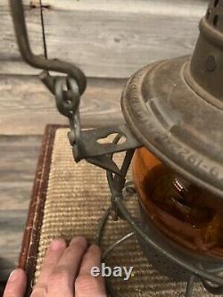 Vintage Railway/Railroad Lantern Amber/Yellow Lantern