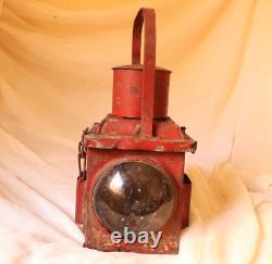 Vintage Railway Railroad Lantern Kerosene Lamp Iron Train Light Oil Lantern Lamp