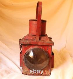 Vintage Railway Railroad Lantern Kerosene Lamp Iron Train Light Oil Lantern Lamp