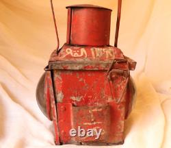 Vintage Railway Railroad Lantern Kerosene Lamp Iron Train Light Oil Lantern Lamp