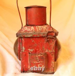 Vintage Railway Railroad Lantern Kerosene Lamp Iron Train Light Oil Lantern Lamp