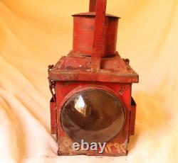 Vintage Railway Railroad Lantern Kerosene Lamp Iron Train Light Oil Lantern Lamp