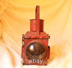 Vintage Railway Railroad Lantern Kerosene Lamp Iron Train Light Oil Lantern Lamp