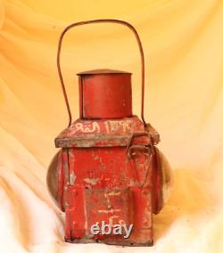 Vintage Railway Railroad Lantern Kerosene Lamp Iron Train Light Oil Lantern Lamp