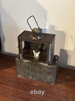 Vintage Railway Signal Lamp Lantern Sherwoods LTD Burner Industrial Authentic