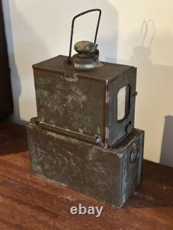 Vintage Railway Signal Lamp Lantern Sherwoods LTD Burner Industrial Authentic