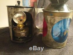Vintage Railways guards lamp. Perfect condition seeinside (N R)
