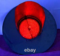 Vintage Red Railroad Signal Crossing Light Lamp Powered 120V Works! PN 42001
