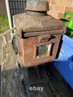 Vintage Retro Cast Iron Railway Lamp Barn Find. Reclamation