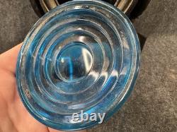 Vintage SOUTHERN PACIFIC LINES Railroad Lamp/Lantern 4 Way Signal Blue Red Glass