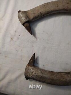 Vintage Safetran Cast Aluminum Railroad Tie Tongs Rr Logging Ice Grab And Lift