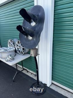 Vintage Safetran Railroad Light, Signal, Pedestal w. Stand