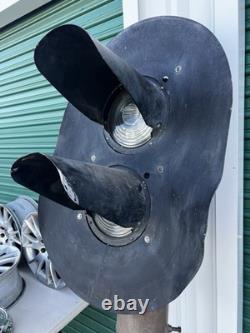 Vintage Safetran Railroad Light, Signal, Pedestal w. Stand