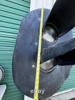 Vintage Safetran Railroad Light, Signal, Pedestal w. Stand