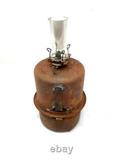 Vintage Santa Fe Railroad Signal Lantern With Burner Light Train Locomotive