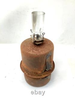 Vintage Santa Fe Railroad Signal Lantern With Burner Light Train Locomotive