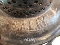 Vintage Seaboard Air Line Railroad Lantern Signed On Lantern And Red Globe Vgc