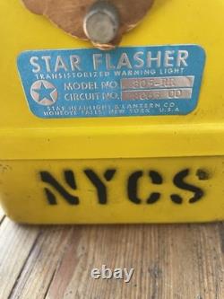 Vintage Star Flasher Railroad Warning Light
