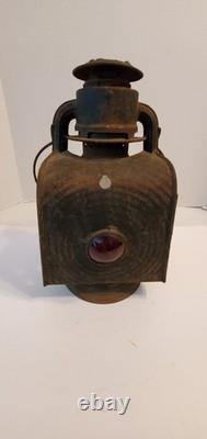 Vintage The Dressel NY Car Carriage Buggy Lantern Lamp Light Railway Lamp Works