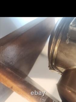 Vintage Tin Carriage or Railroad Electrified Lantern, Wall Hanging Works NOTE #2