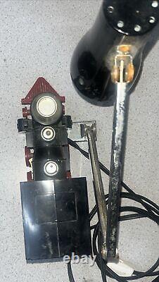 Vintage Train Model Railroad Lamp Antique Table Desk Light In Working Condition