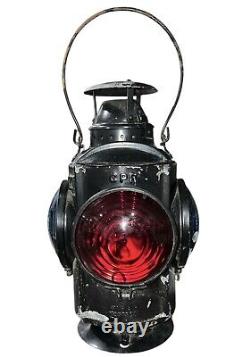 Vintage Train RailRoad R. R. Lantern / Lamp CPR Hiram Piper Montreal (C)