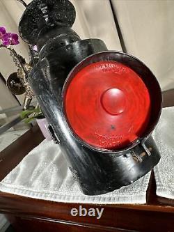 Vintage Train Railroad Lantern 2 way Switch Lamp H. L. HIRAM PIPER Montreal RARE